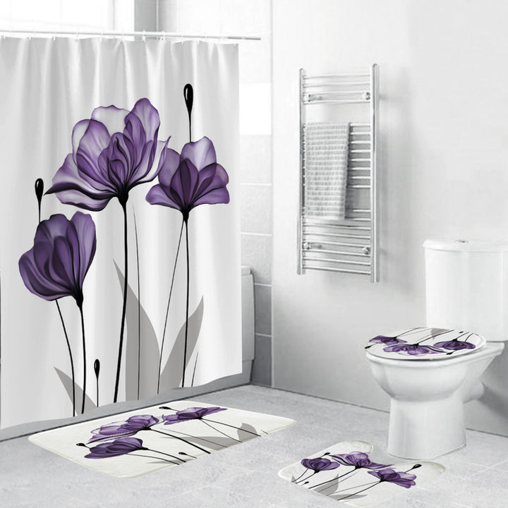 Leafy Botanical Themed Bathroom Ensemble Bowlift
