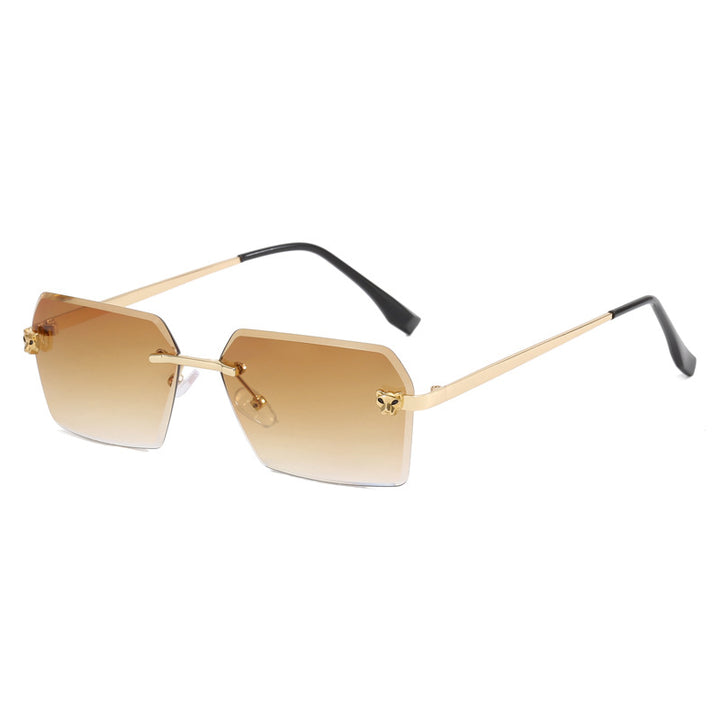 Women's fashionable square sunglasses with elegant metal frame Bowlift