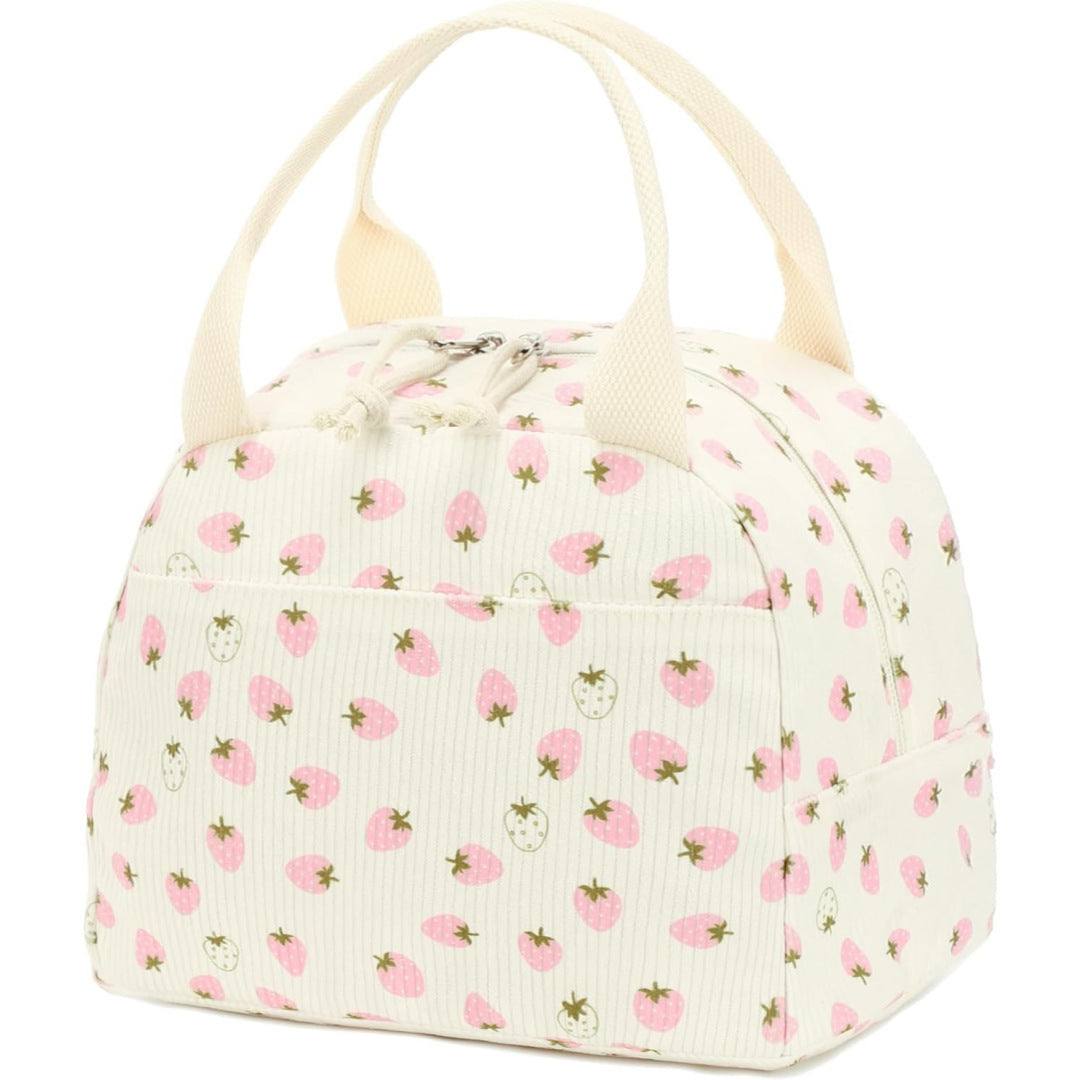 Insulated Strawberry Print Lunch Bag Bowlift