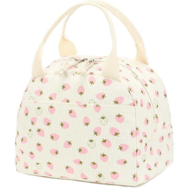 Insulated Strawberry Print Lunch Bag Bowlift