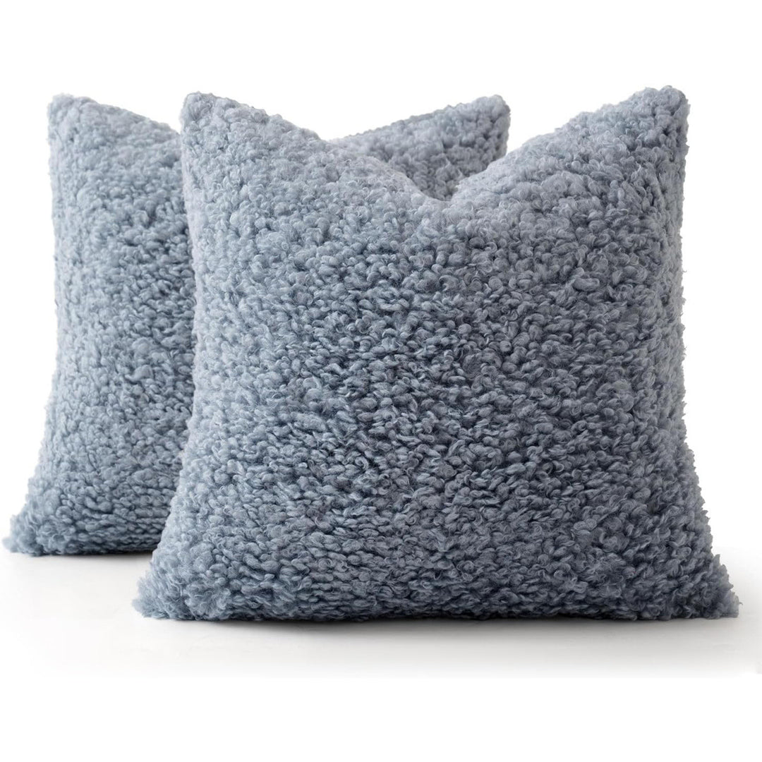 Luxury Curly Faux Shearling Decorative Throw Pillow Cover Bowlift