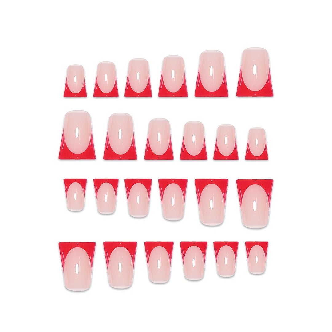 Glossy Square Tip Press-On Nails Bowlift