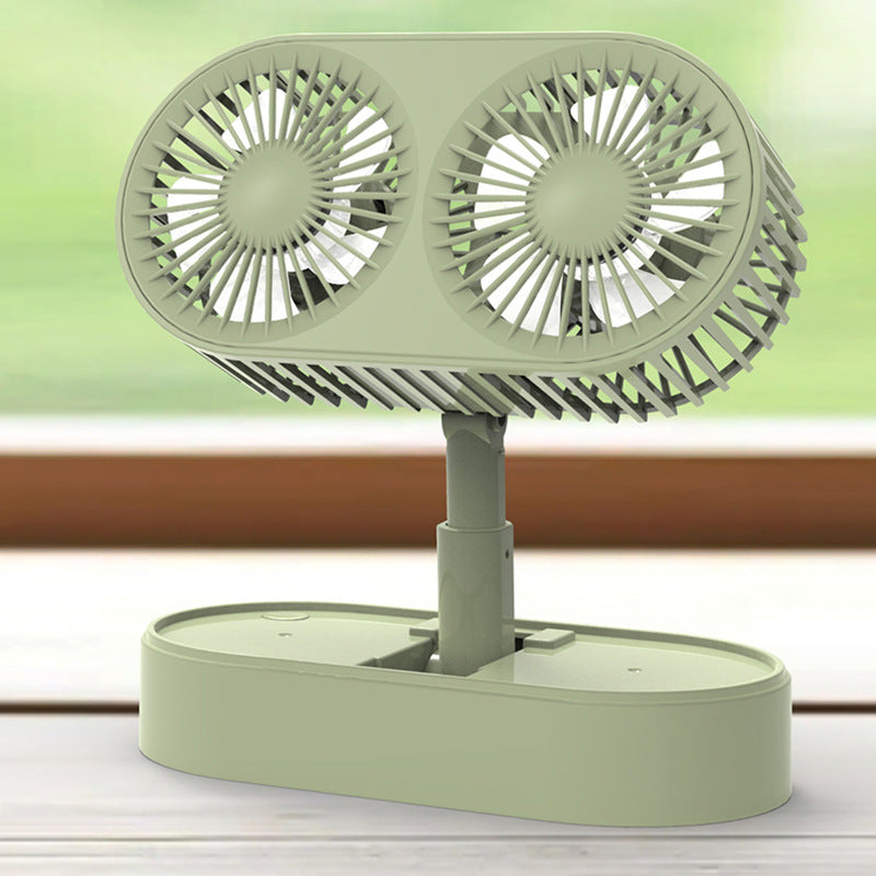 Ladies double rotatable table fan Bowlift