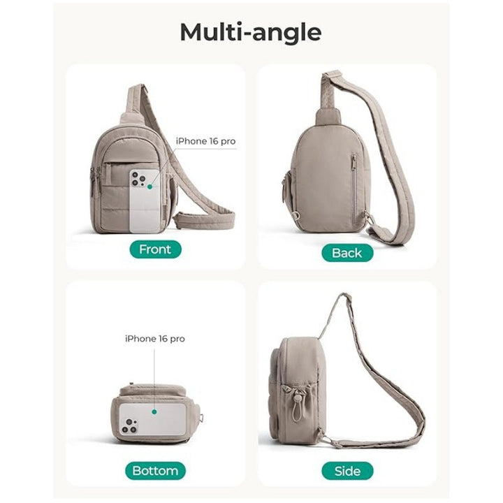 Modular Crossbody Bag with Practical Compartments Bowlift