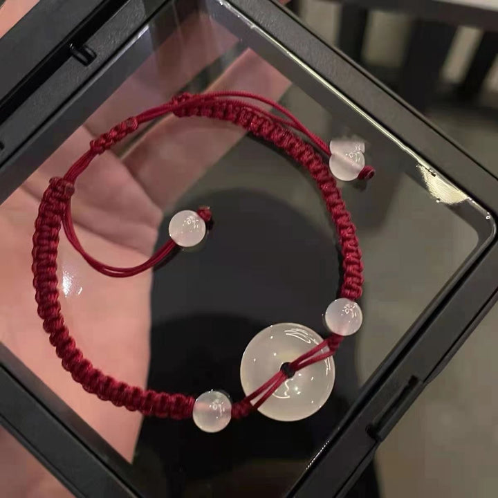 Adjustable Gemstone Macrame Bracelet Bowlift