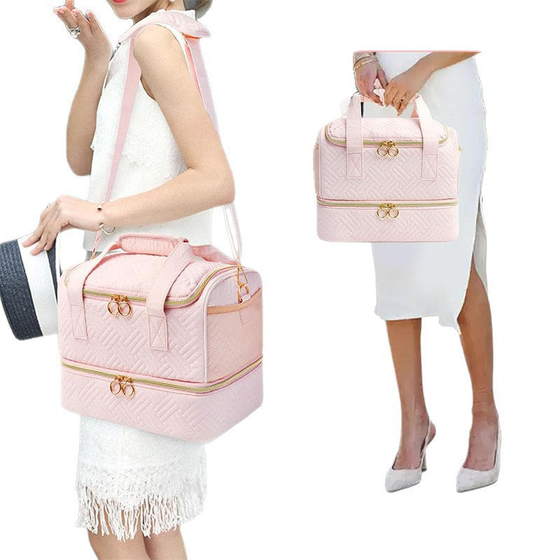 Cosmetic Organizer Bag with Removable Compartments Bowlift