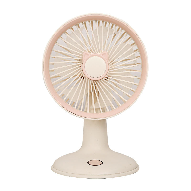 Ladies Portable Mini Table Fan with Cat Ears Bowlift