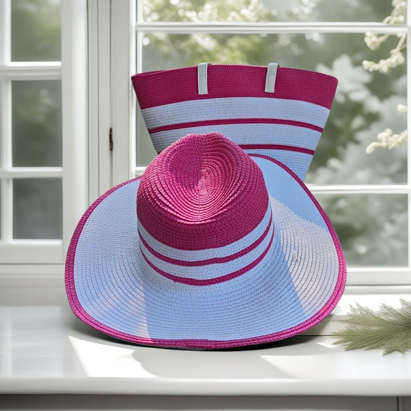 Beach bag with colorful stripes Bowlift