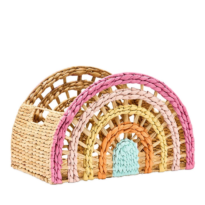 Playful storage basket in rainbow design Bowlift