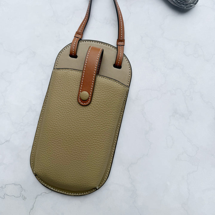 Leather Crossbody Phone Pouch Bowlift