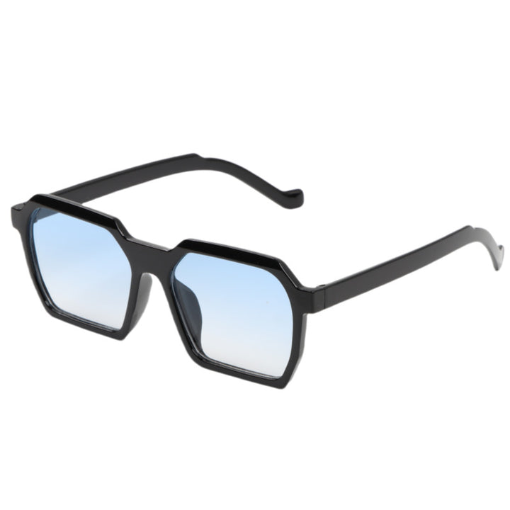Women's Fashionable Hexagonal Sunglasses with Gentle Gradient Bowlift