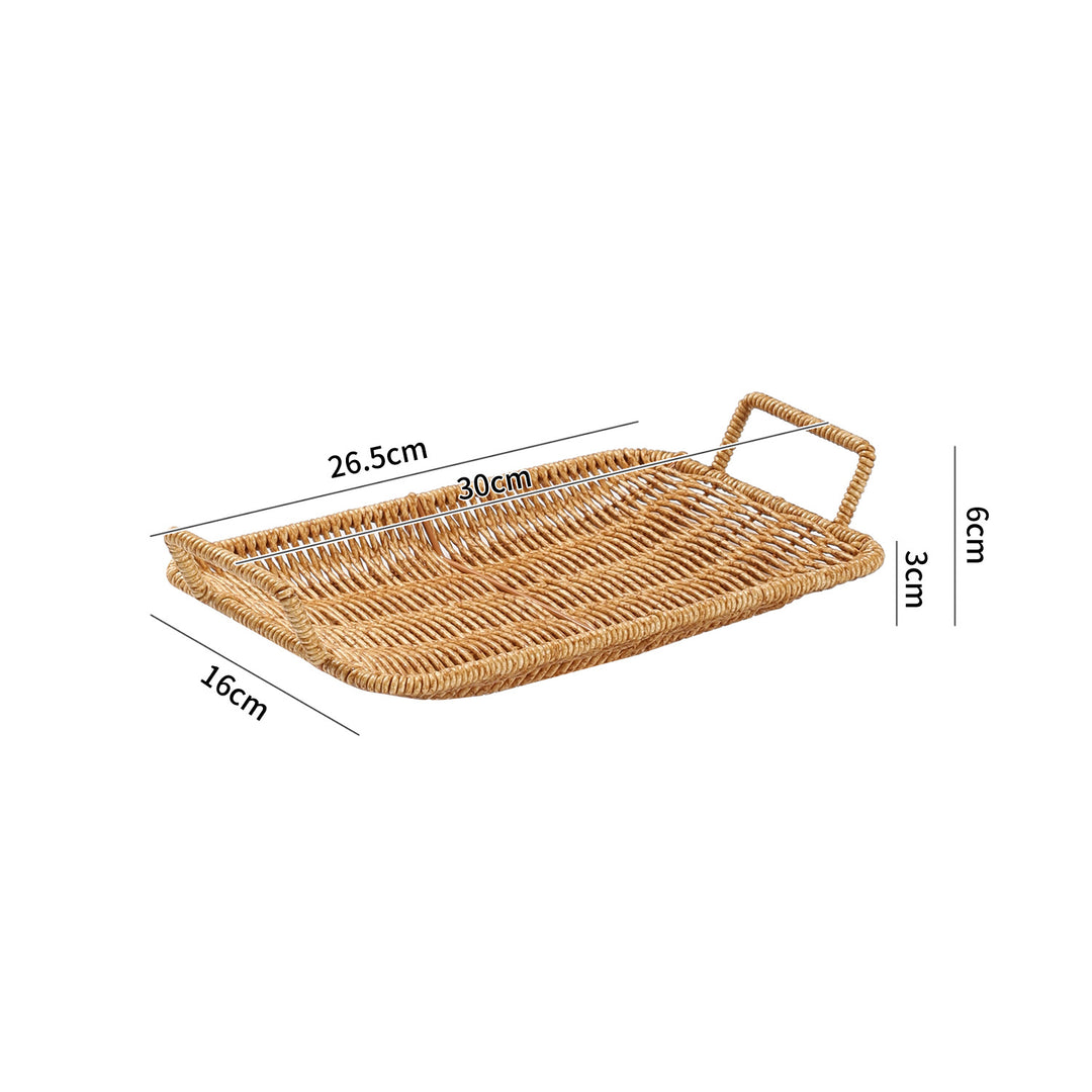 Handwoven Decorative Serving Basket Bowlift