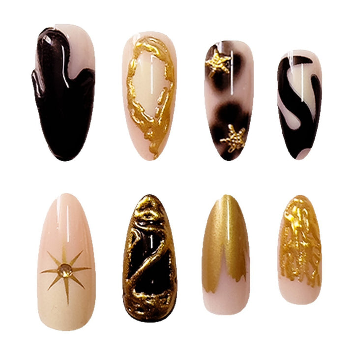 Abstract Art Nail Enhancements Bowlift