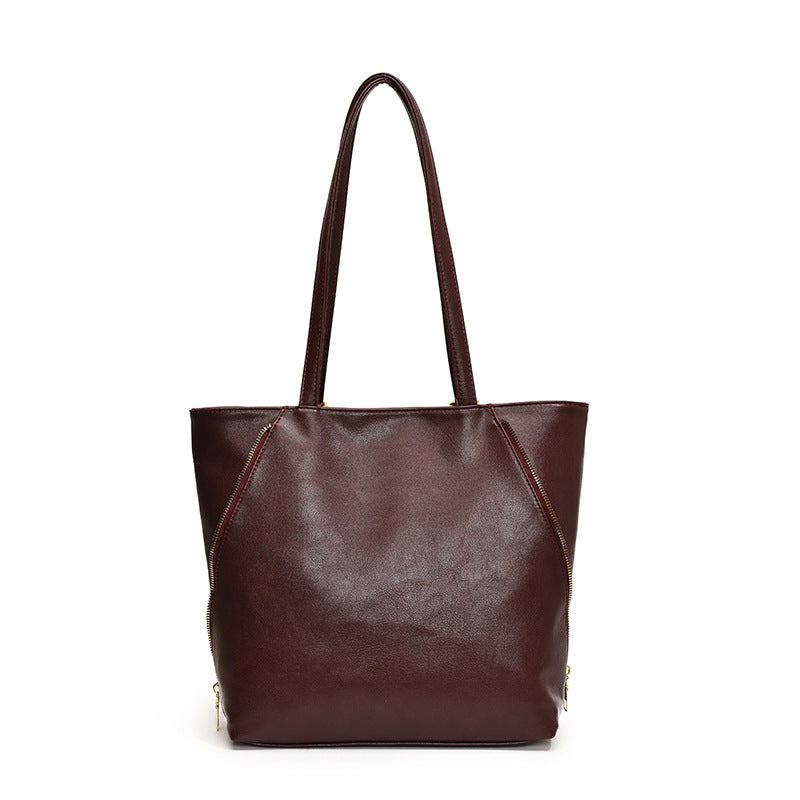 Elegant Faux Leather Tote Bag Bowlift