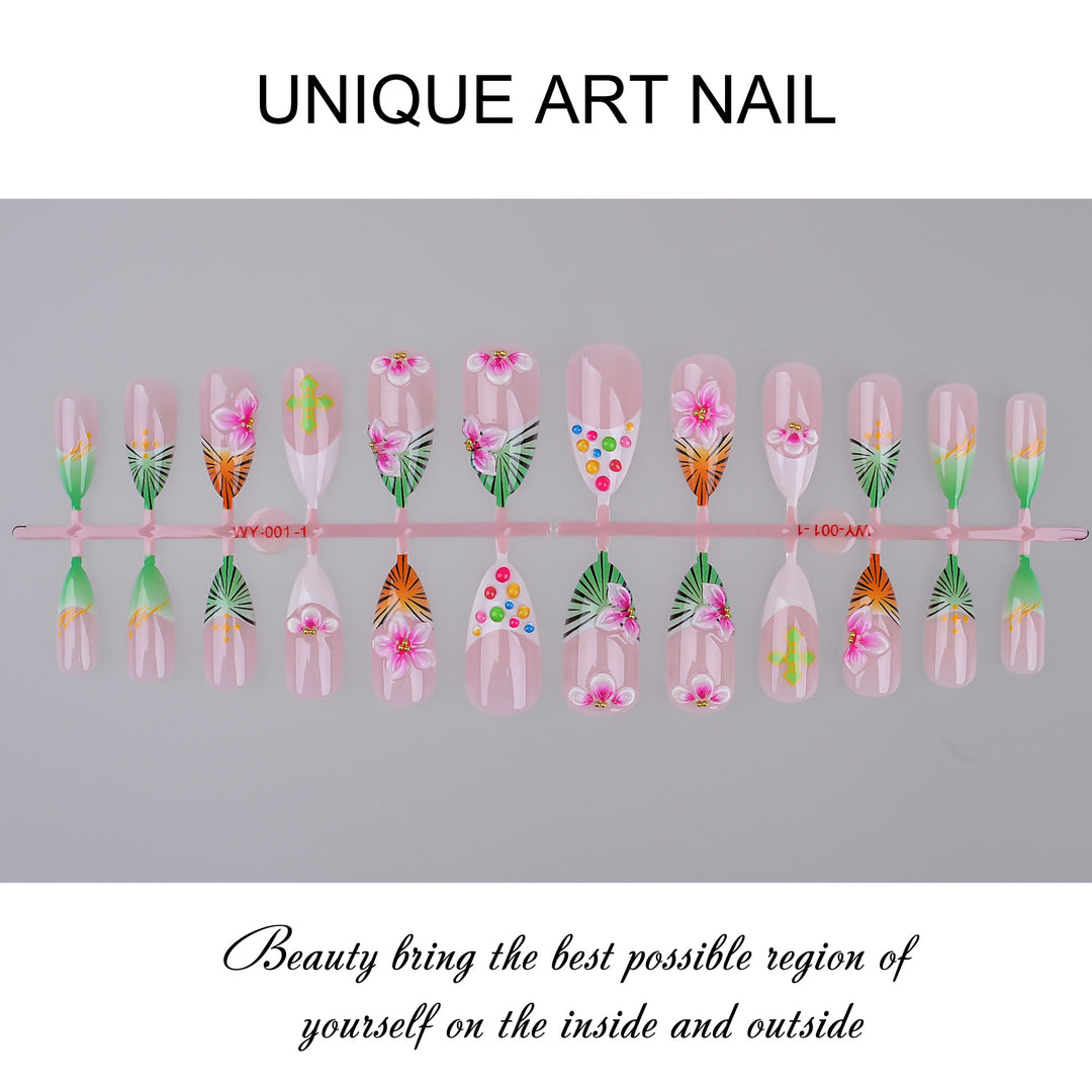 Themed Press-On Nail Art Set Bowlift