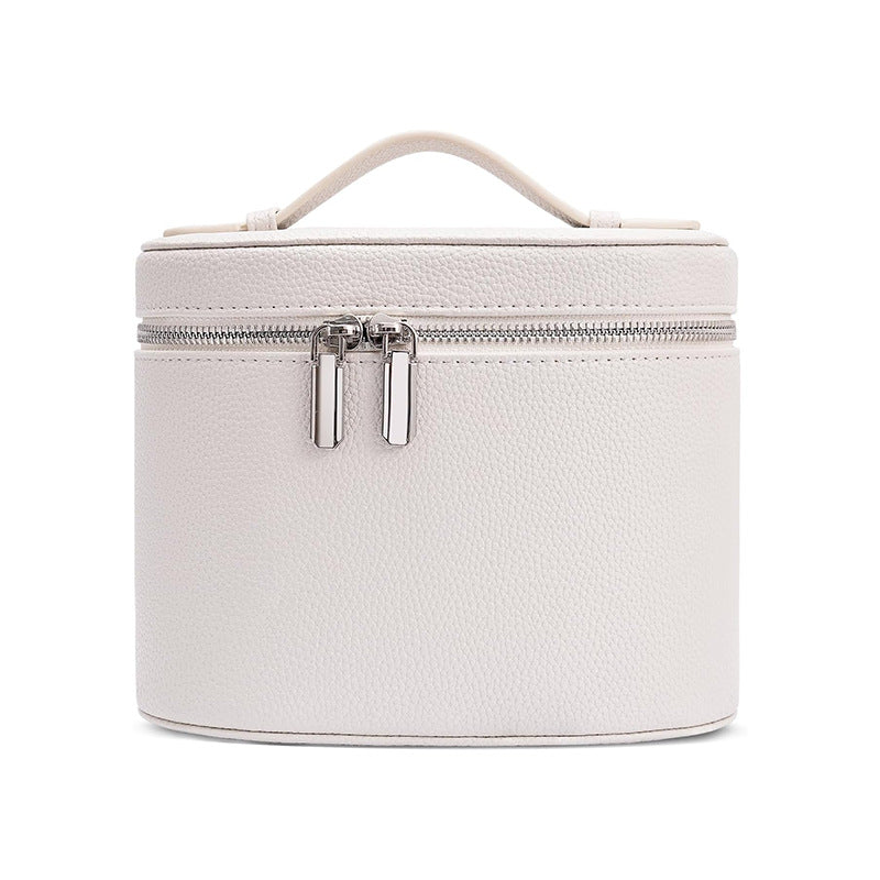 Cosmetic storage bag with elegant design and sturdy carrying handle Bowlift