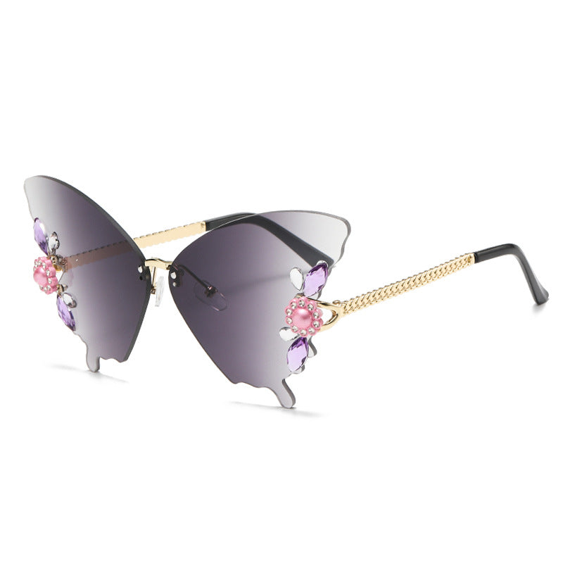 Women creative butterfly sunglasses Bowlift