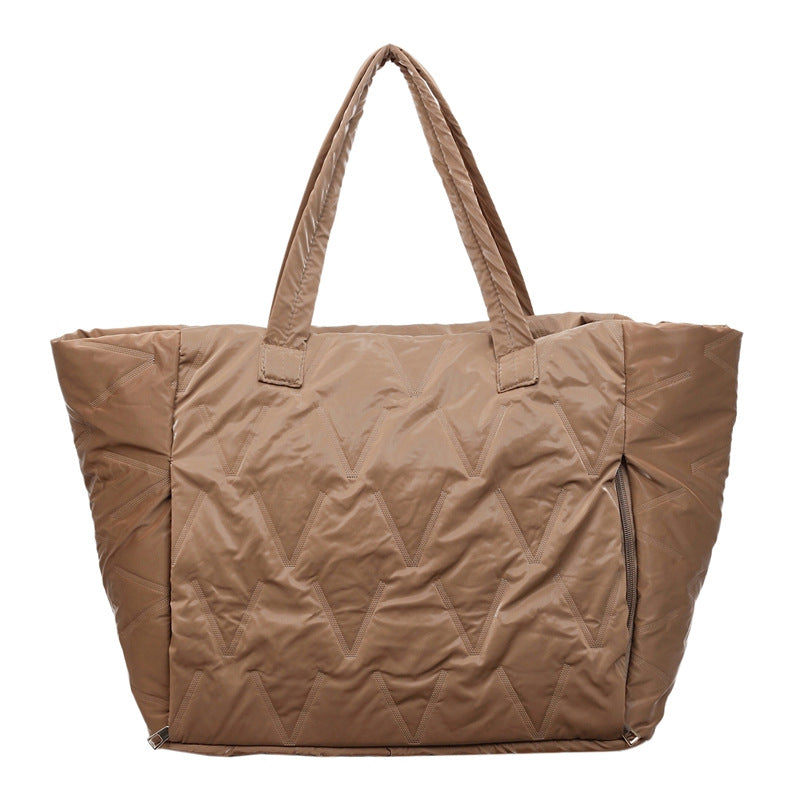 Spacious Quilted Travel Tote Bowlift