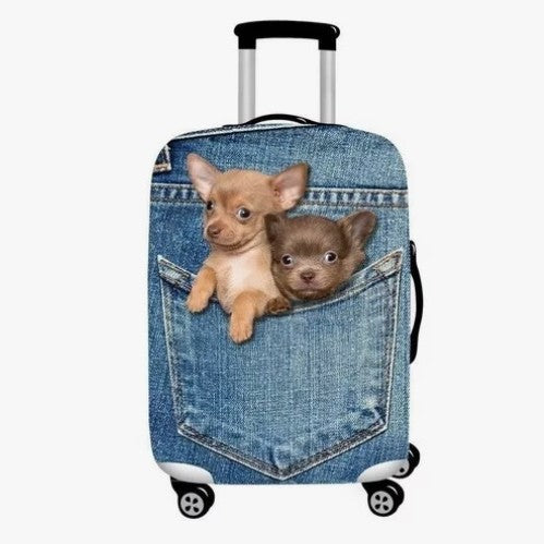Unisex nan Kids Cabin Trolley with international landmark motif and lightweight ABS shell Bowlift