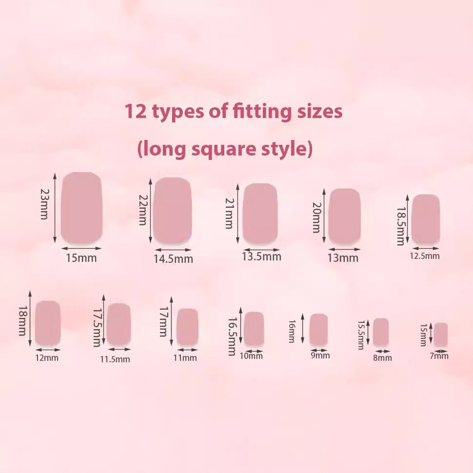 Artificial nail set with elegant French design and high-gloss finish Bowlift