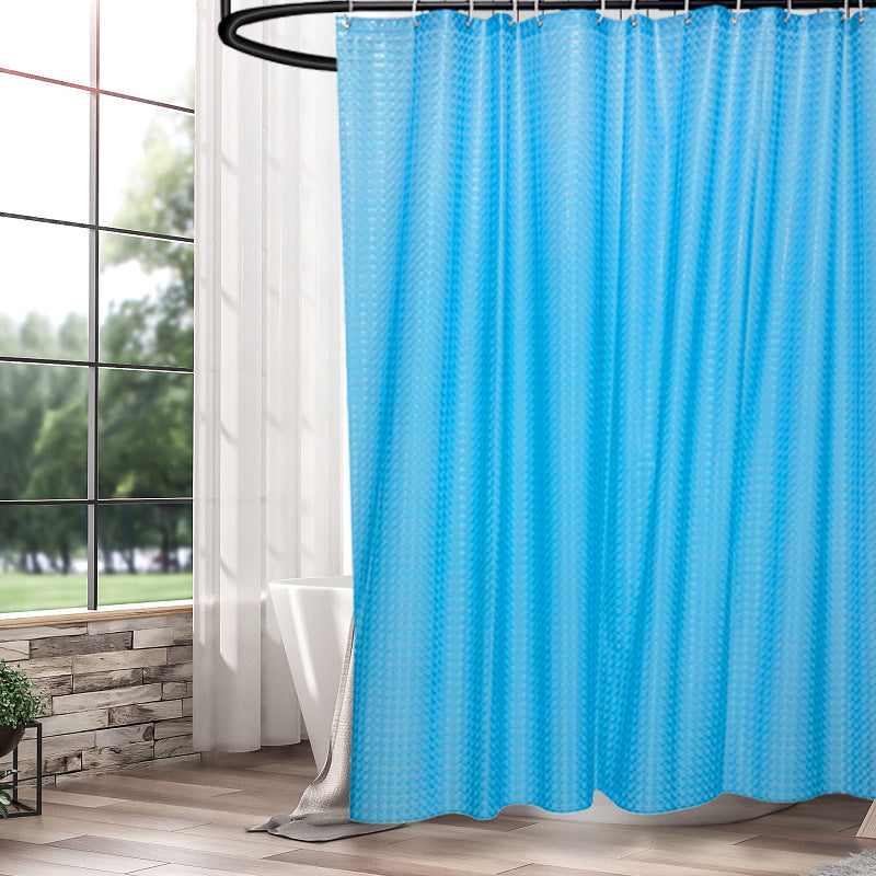 Textured Water-Repellent Shower Curtain Bowlift
