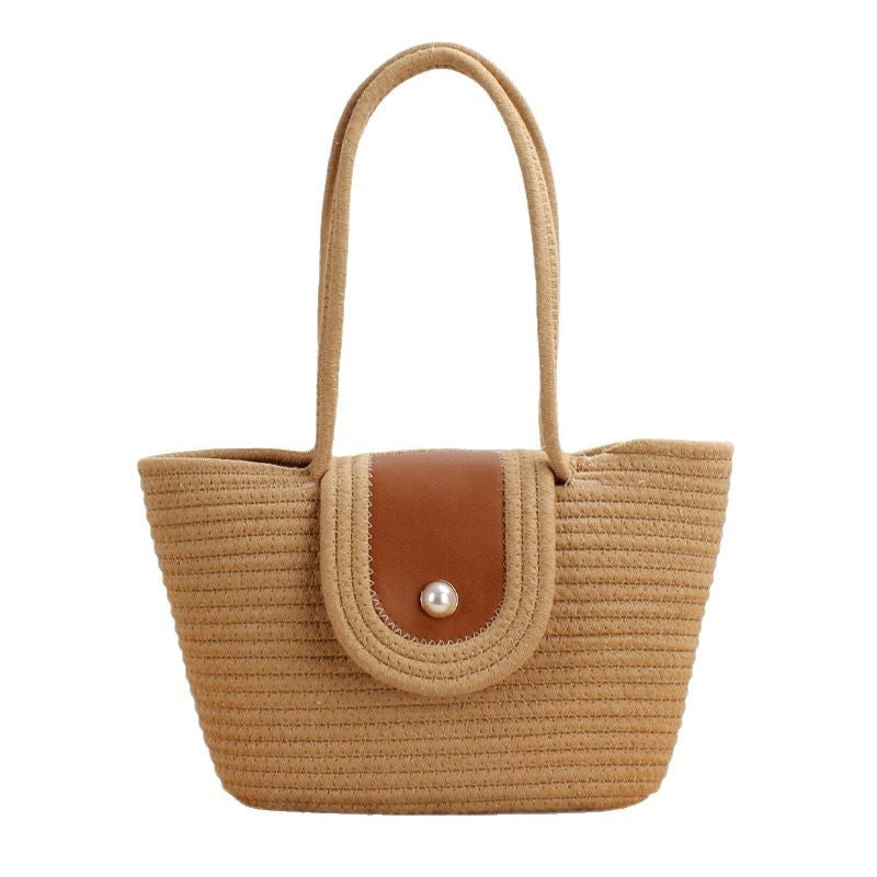 Handbag with Textured Design Bowlift