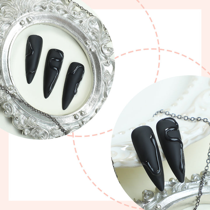 Artistic Stiletto Nail Design Bowlift