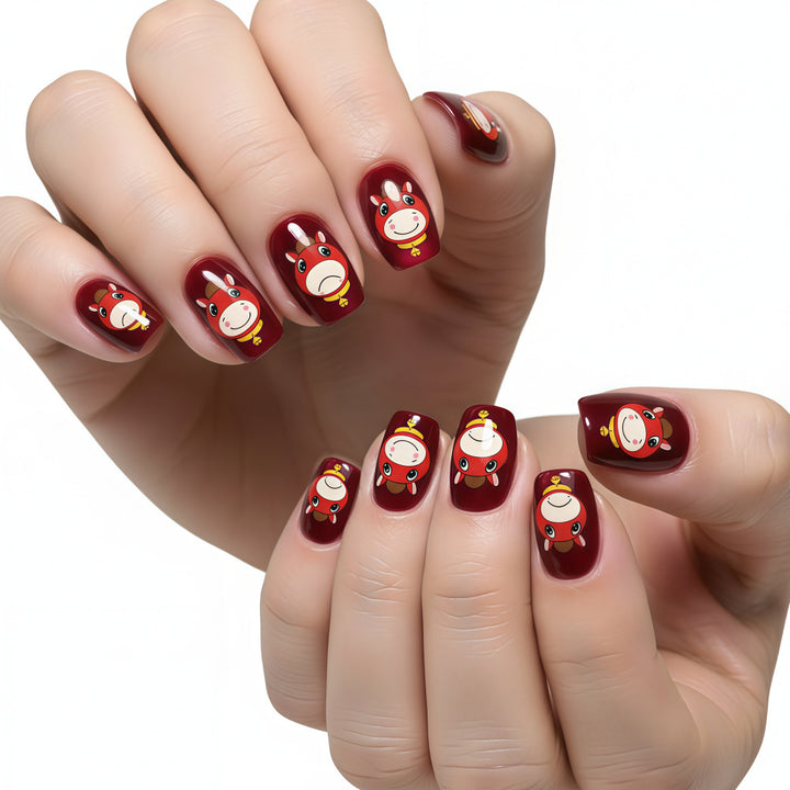 Funny art nails with animal motifs Bowlift