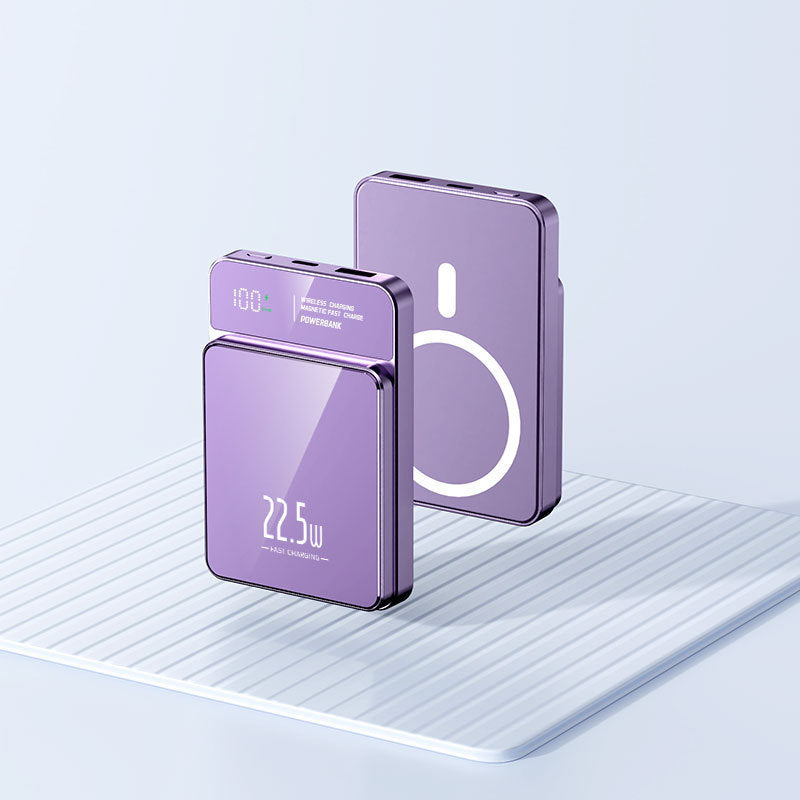 Portable power bank with wireless charging function and digital temperature display Bowlift