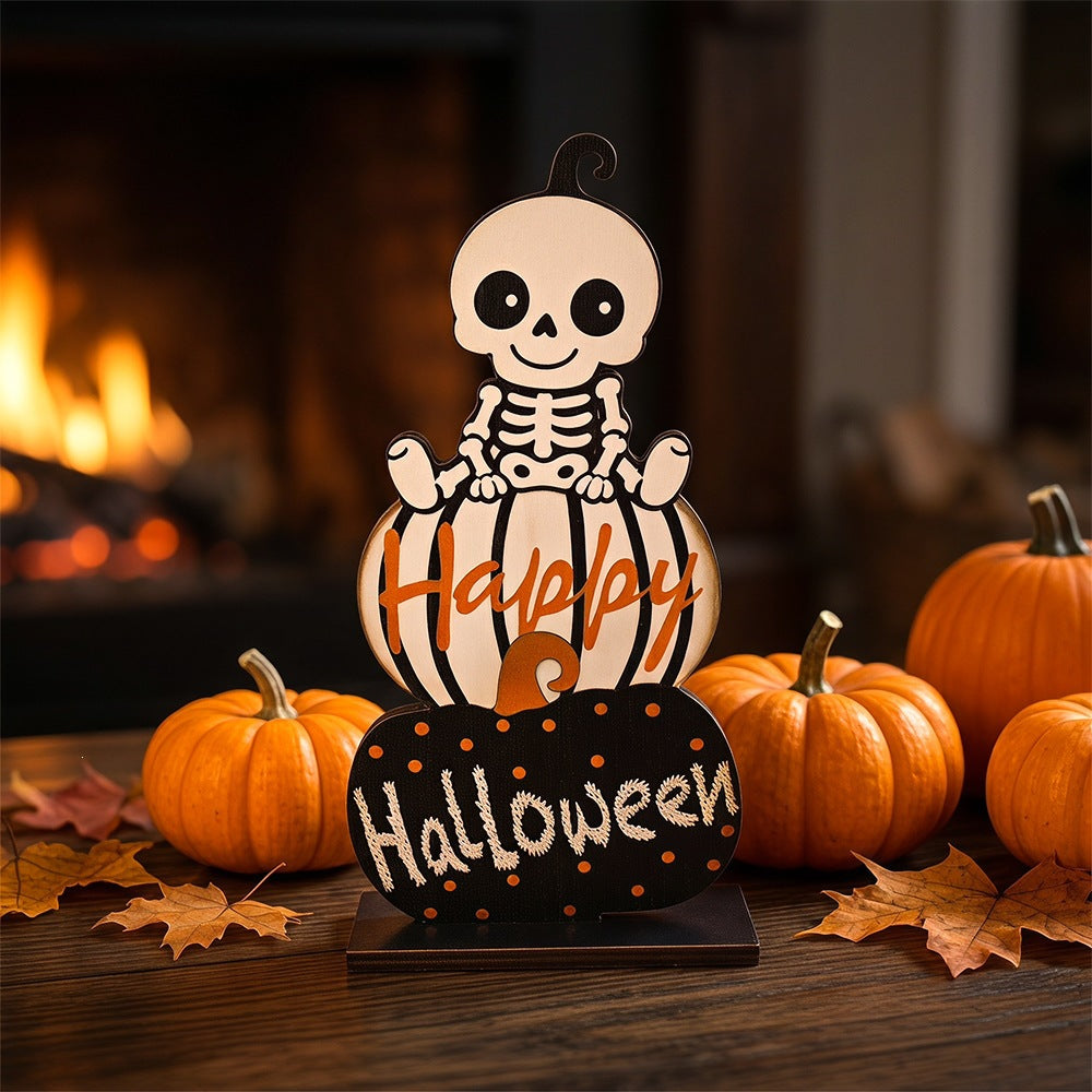 Halloween decoration figure with stacked pumpkins Bowlift