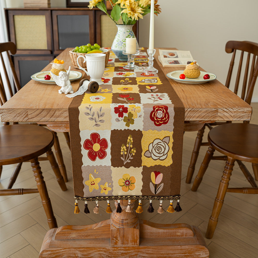 Elegant Floral Table Runner