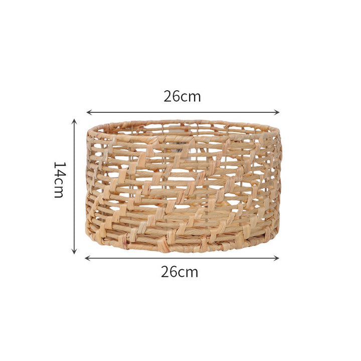 Braided basket with open design