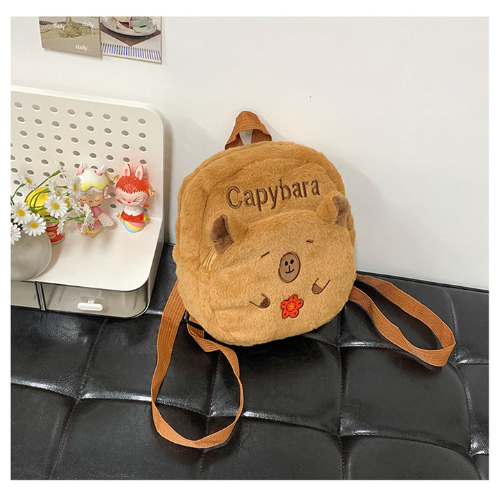 Plush Backpack in Capybara Design Bowlift 1785466535