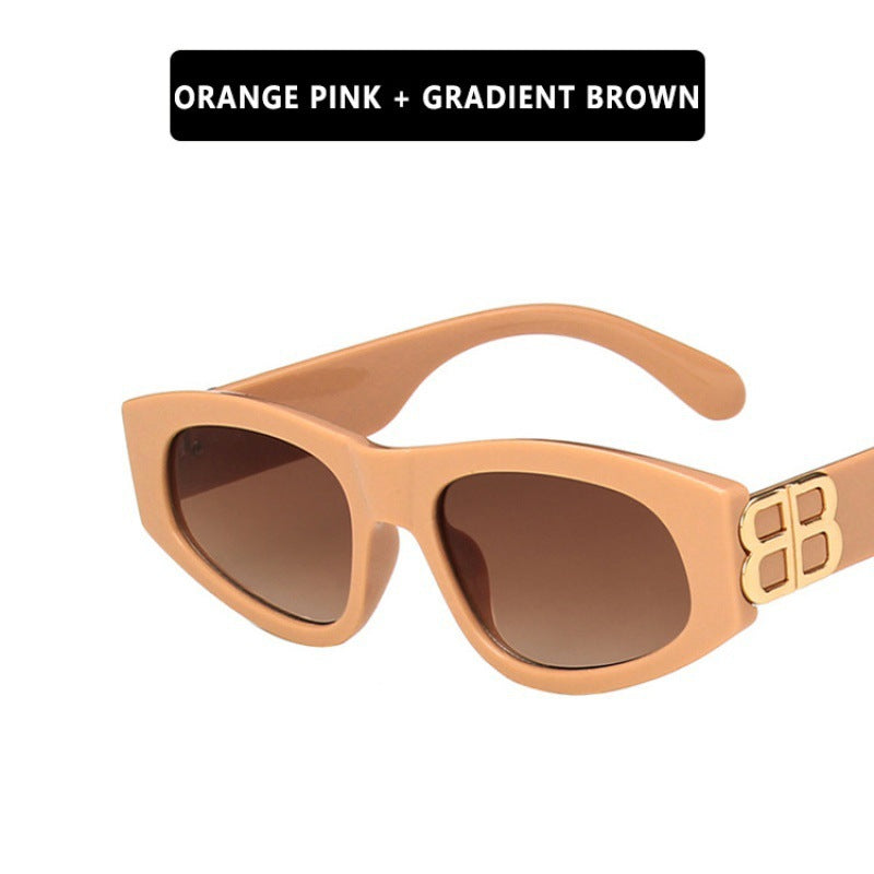 Ladies stylish cat-eye sunglasses with modern leopard pattern Bowlift