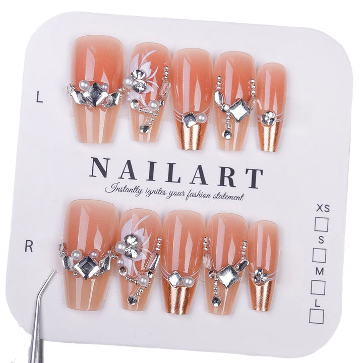 Glossy Short Square Press-On Nails Bowlift