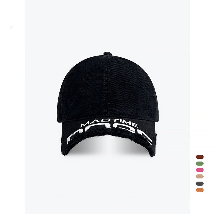 Distressed Denim Baseball Cap