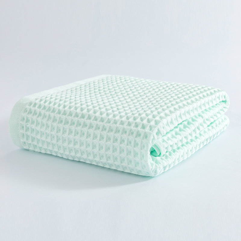 Women Waffle Fabric Bath Towel Bowlift
