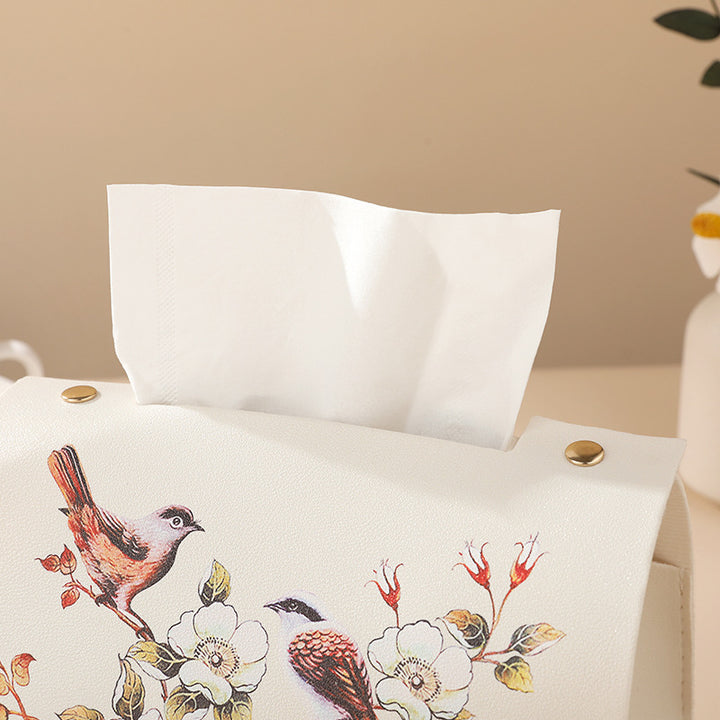Artistic Floral Tissue Box Cover Bowlift