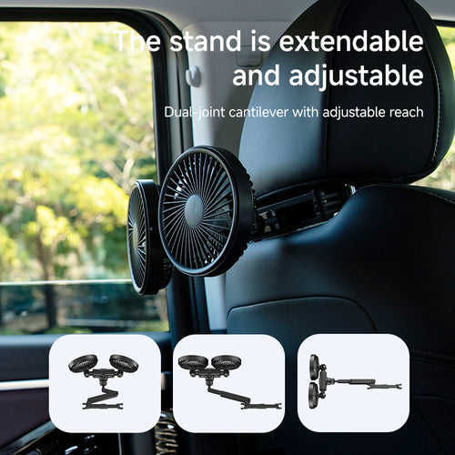 Unisex Dual-Headed Adjustable Ceiling Fan Bowlift
