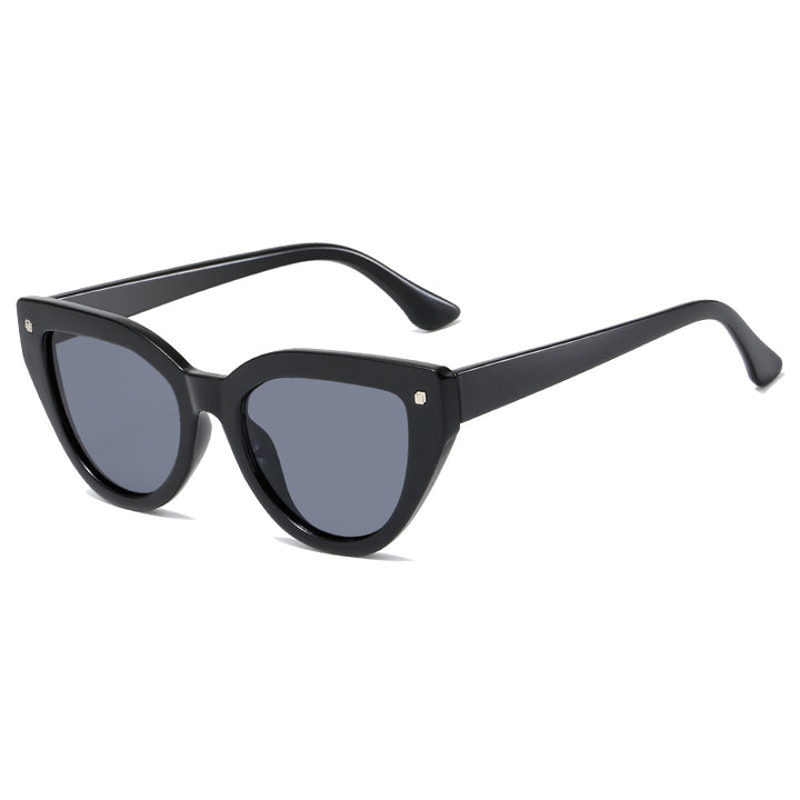 Women's Cat-Eye Sunglasses with Distinctive Animal Print Pattern Bowlift