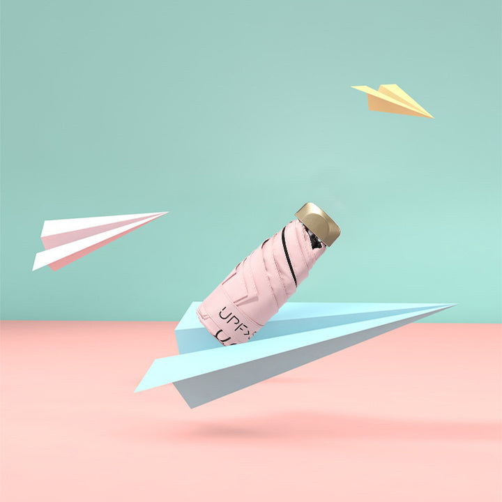 Women's compact folding umbrella with high UV protection technology and practical carrying case Bowlift
