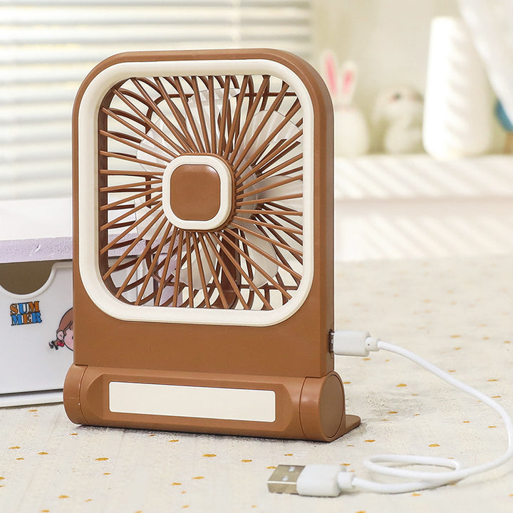 Portable Mini Table Fan with Multifunctional USB Connection Bowlift