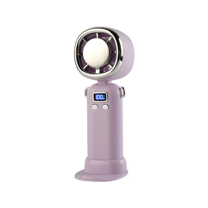 Ladies Portable Mini Fan with LED Display Bowlift