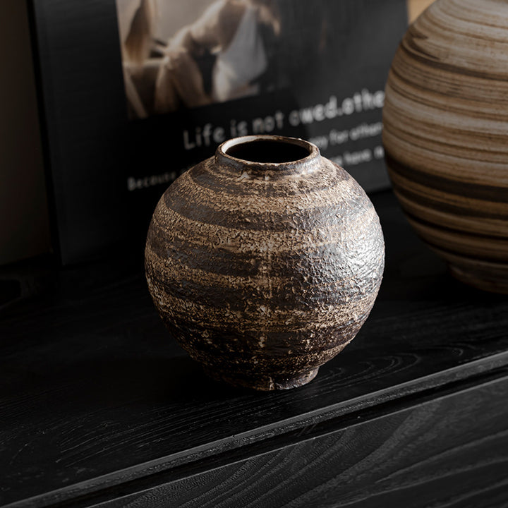 Handcrafted Rustic Textured Ceramic Vase