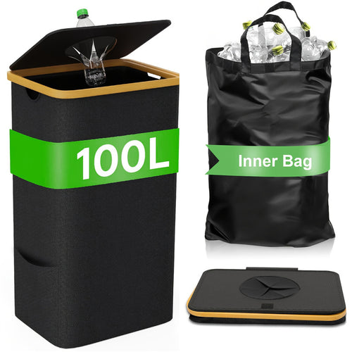 Practical waste and recycling container Bowlift
