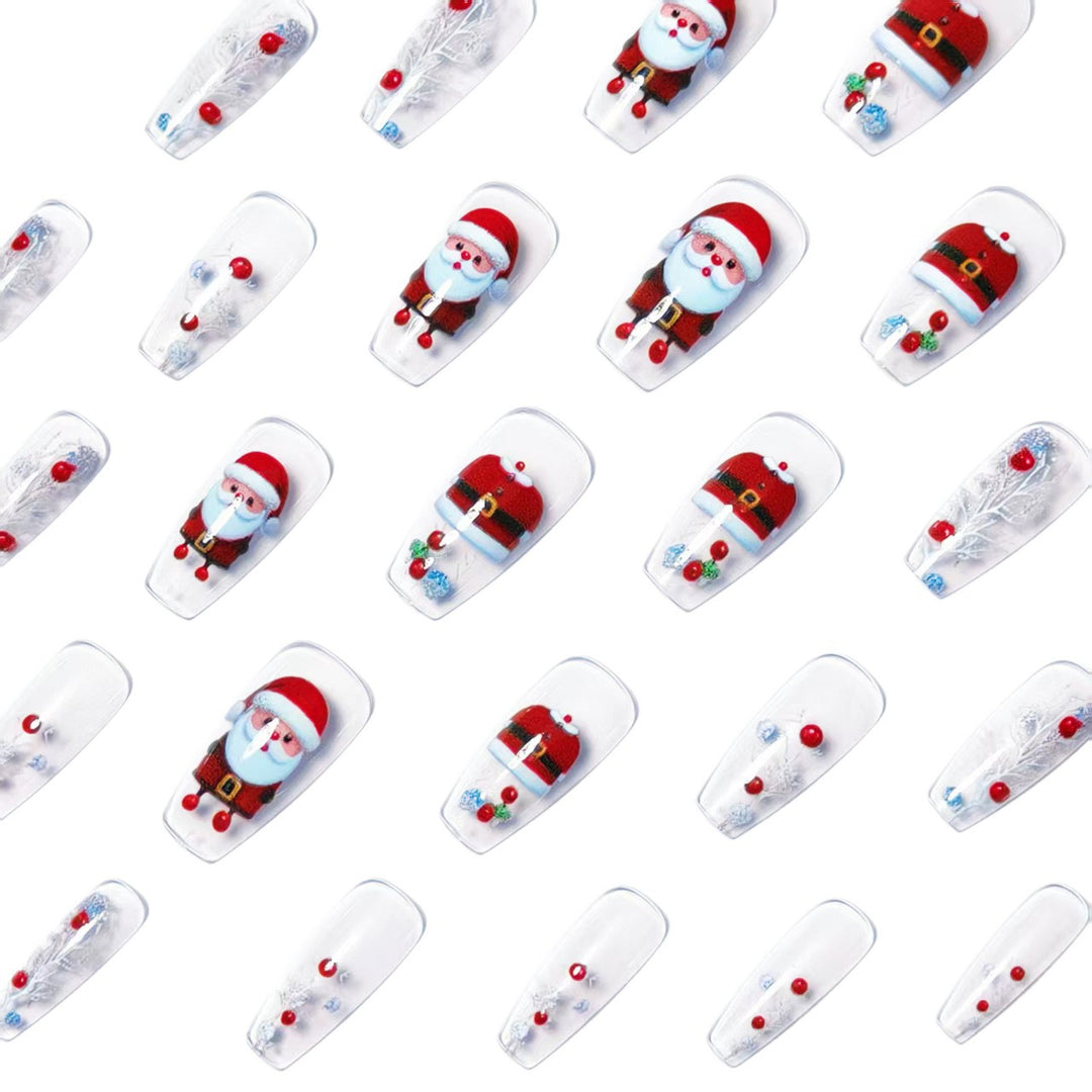 Christmas-Themed 3D Nail Art Bowlift