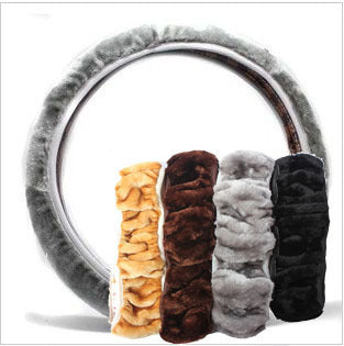 Plush Shearling Steering Wheel Cover Bowlift