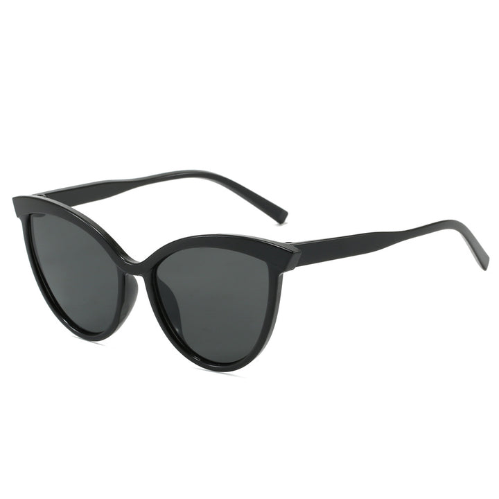 Ladies Elegant Cat-Eye Sunglasses with UV Protection and High-Quality Frame Bowlift