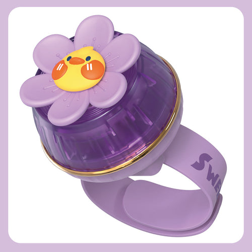 Women's Portable Hand Fan in Fun Flower Design Bowlift