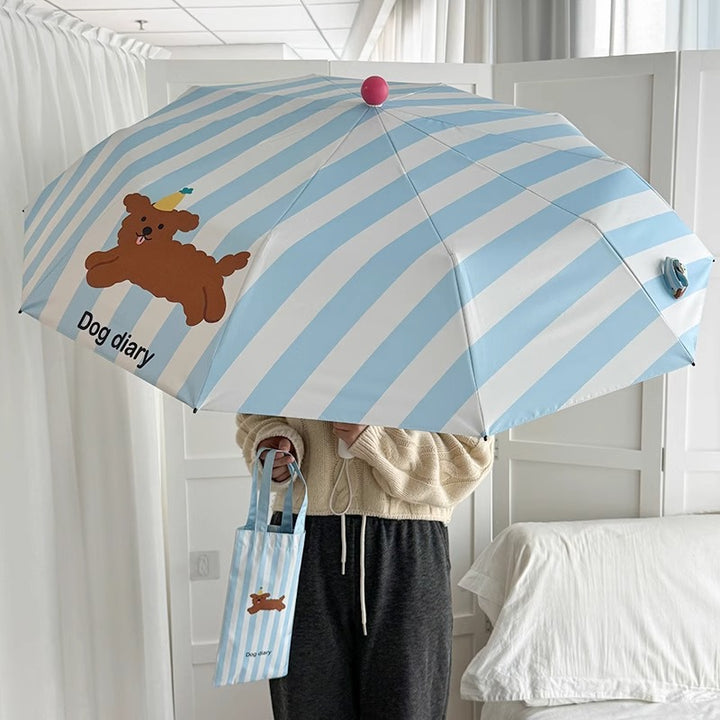 Women's foldable umbrella with animal design Bowlift